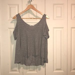 flowy grey top